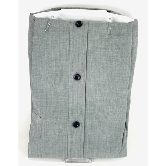 George Mens Gray Long Sleeve Stretch Collar Classic Fit Shirt 3XL & 38-39 NEW! - Picture 4 of 6